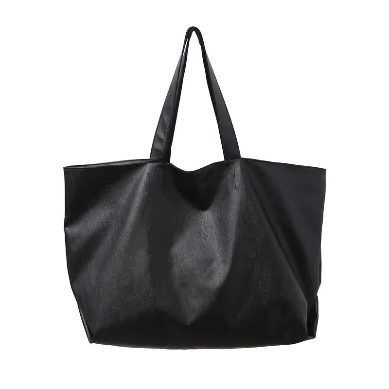Duża torba typu shopper z zamkiem błyskawicznym