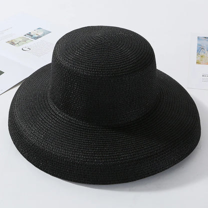 Elegancki kapelusz z zaokrąglonym rondem