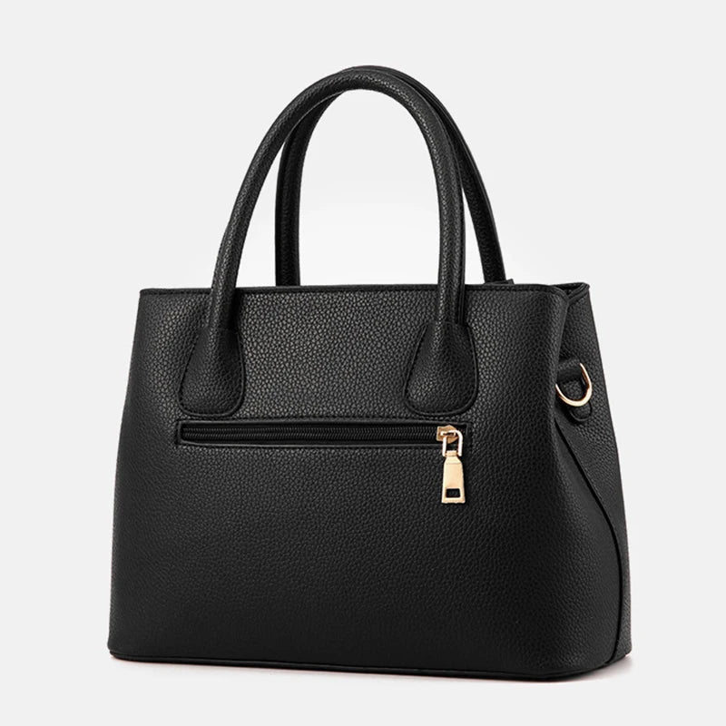 Elegancka prostokątna torba do ręki z paskiem
