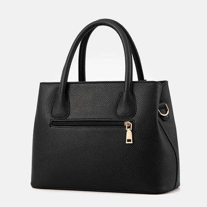 Elegancka prostokątna torba do ręki z paskiem