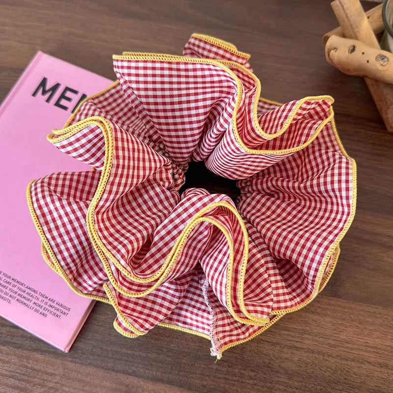 Retro kolorowe scrunchie