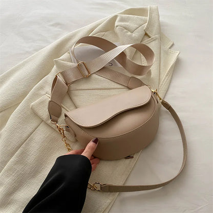 Mała półokrągła torebka typu Crossbody