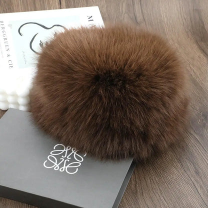 Futrzana czapka damska