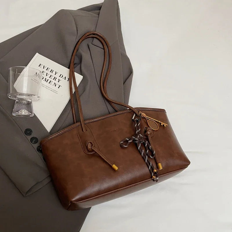 Skórzana torebka typu shopper