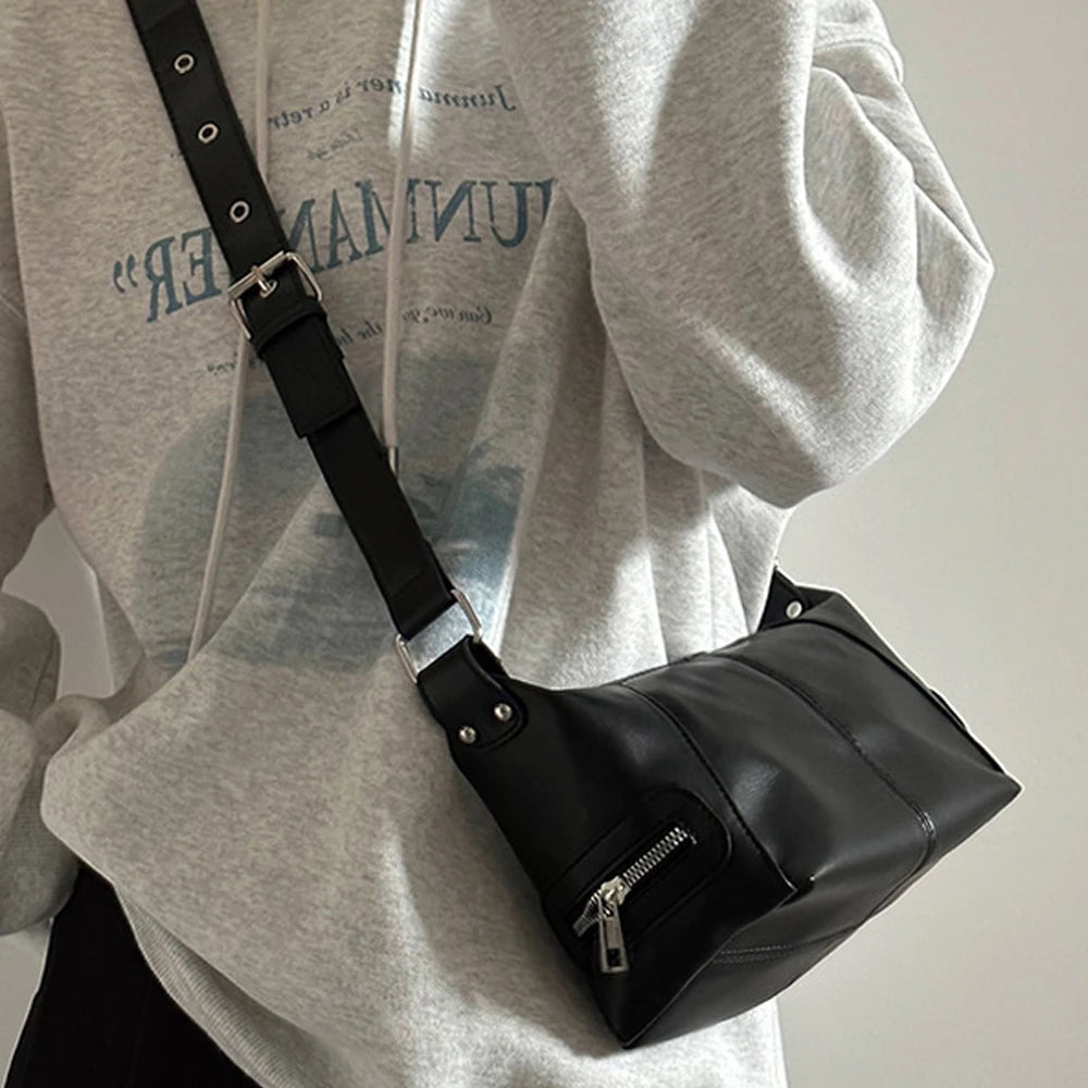 Torebka Crossbody w stylu motocyklowym
