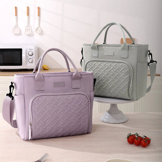 Torba na lunch z długim odpinanym paskiem