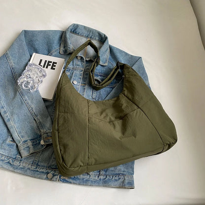 Nylonowa torba shopper z kieszenią