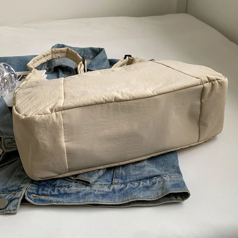 Nylonowa torba shopper z kieszenią