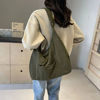 Nylonowa torba shopper z kieszenią