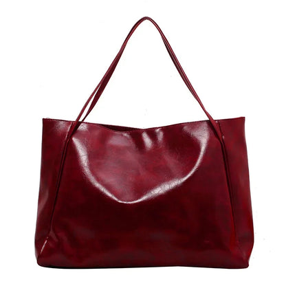 Lakierowana torba shopper