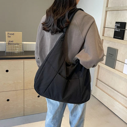 Nylonowa torba shopper z kieszenią