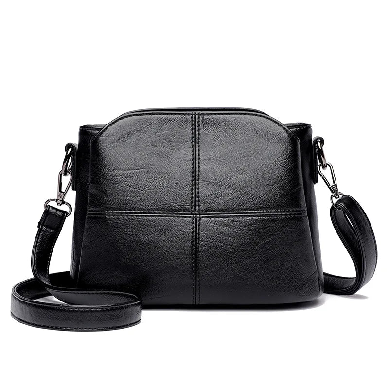 Torebka crossbody z kwadratowymi przeszyciami