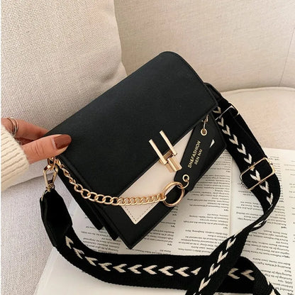 Prostokątna matowa torebka w stylu crossbody