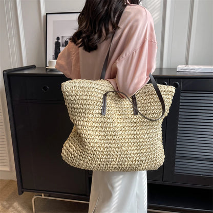Torba plażowa shopper ratanowa