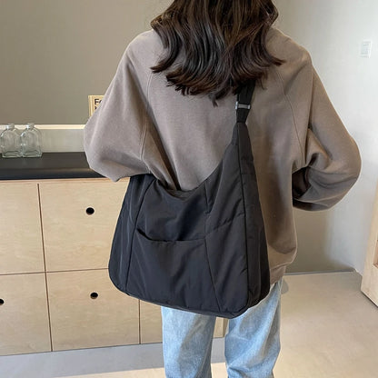 Nylonowa torba shopper z kieszenią