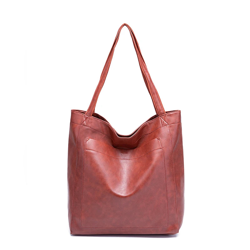 Torba typu shopper z zewnętrzną kieszenią