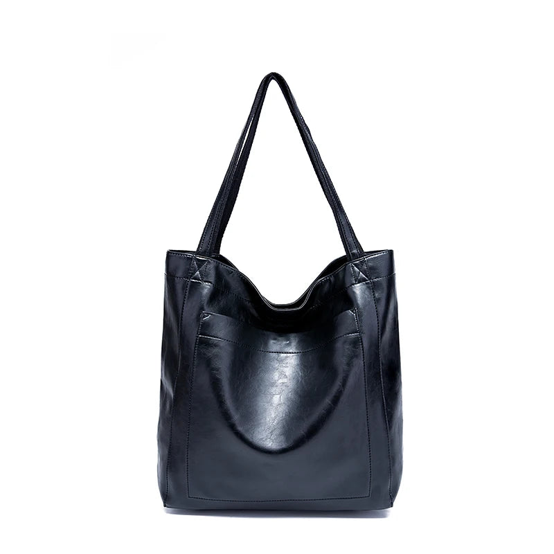 Torba typu shopper z zewnętrzną kieszenią