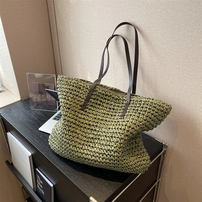 Torba plażowa shopper ratanowa