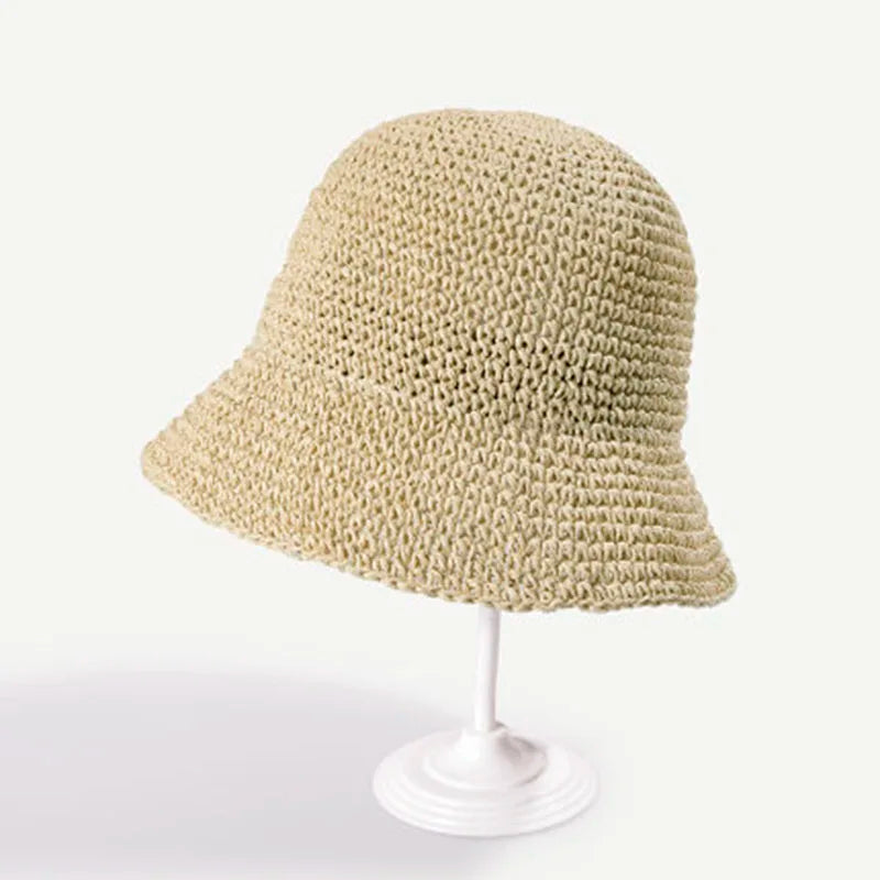 Pleciony kapelusz bucket