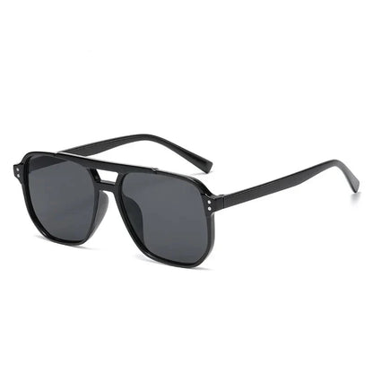 Kwadratowe okulary aviator vintage