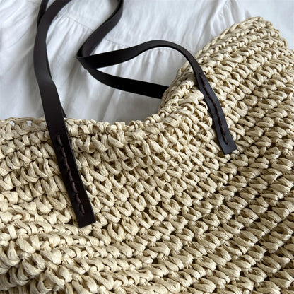 Torba plażowa shopper ratanowa