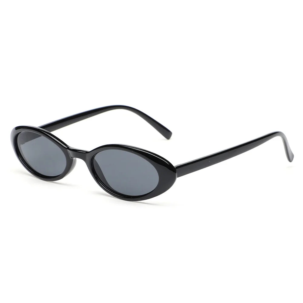 Owalne okulary przeciwsłoneczne vintage