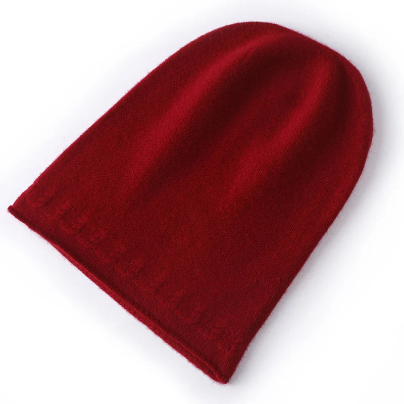 Zimowa czapka damska z wełną merino
