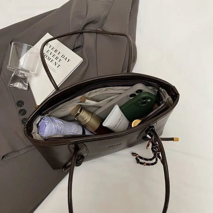 Skórzana torebka typu shopper