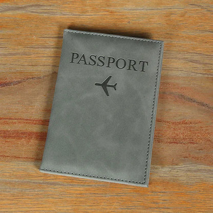 Etui na paszport z wytłoczonym samolotem