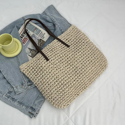 Torba plażowa shopper ratanowa